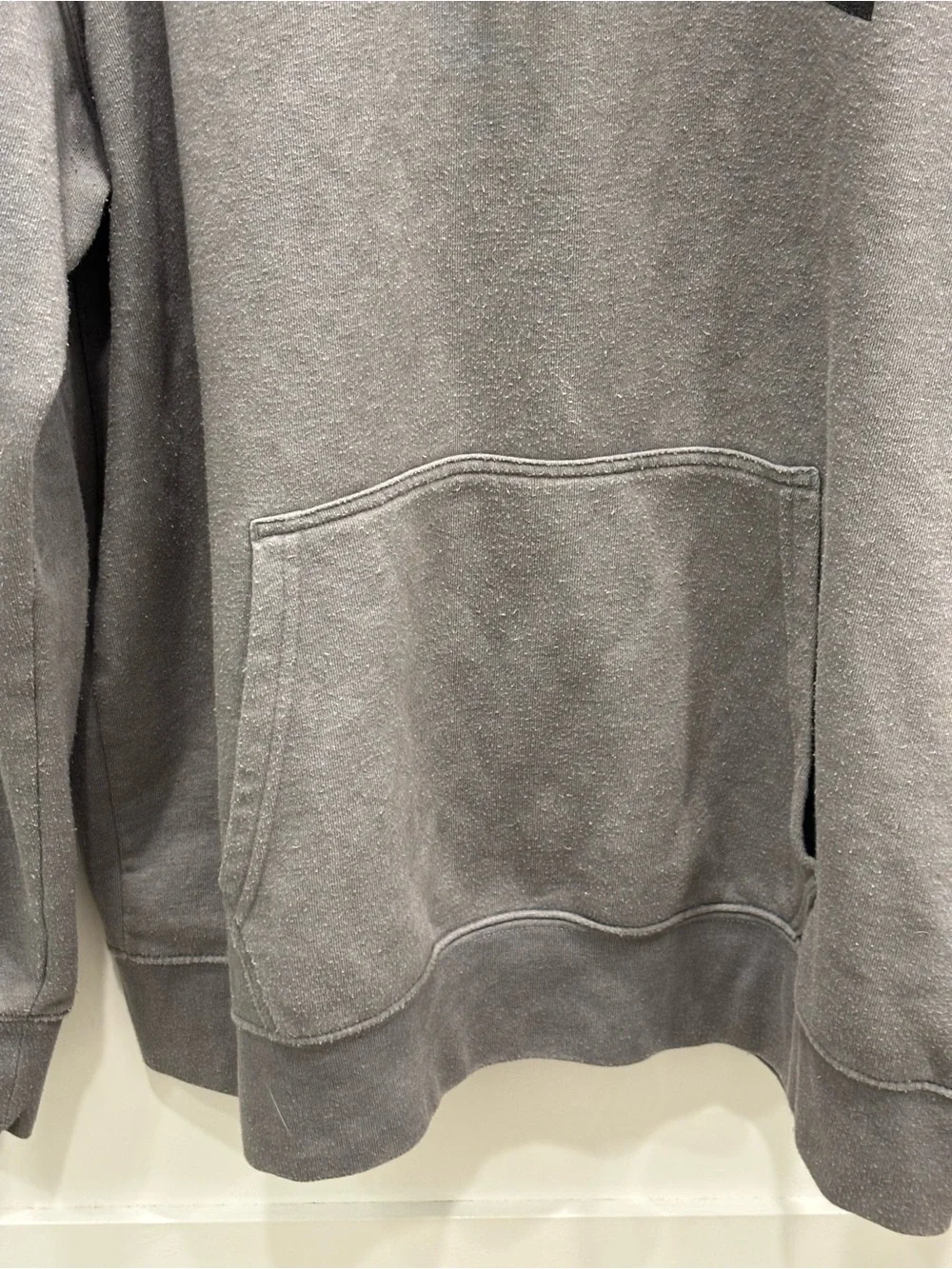 The North Face Gray Pullover Hoodie with Black Logo